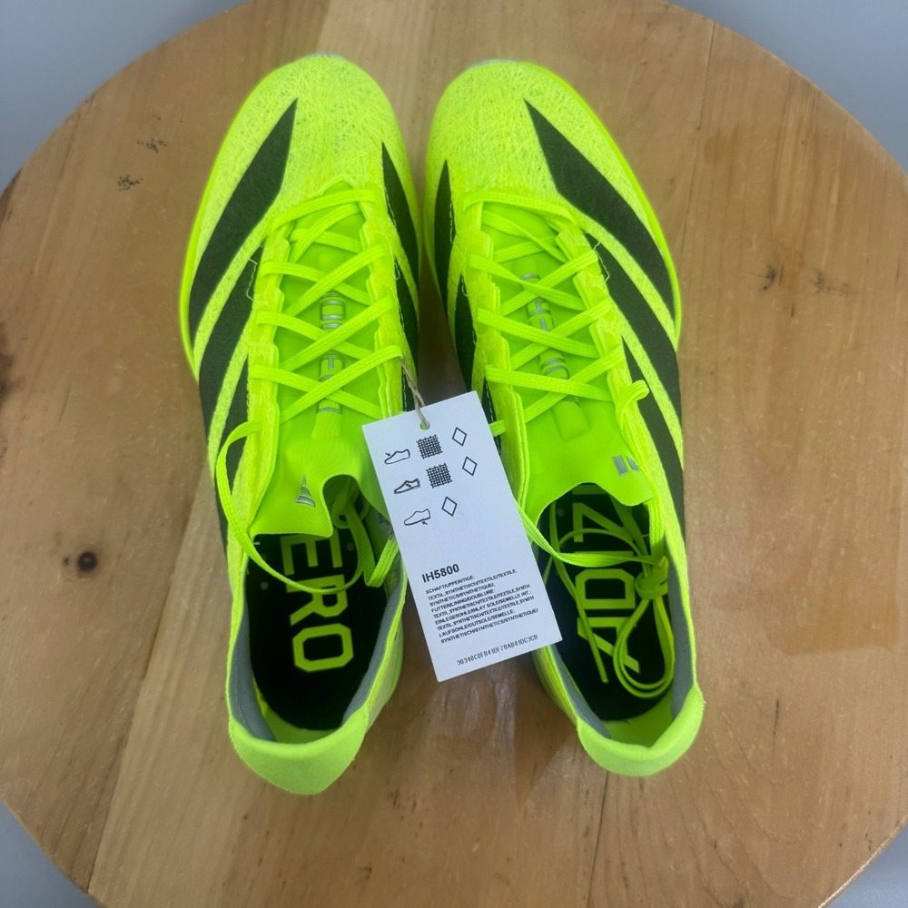 Mens 5.5 / Womens 6.5 - Adidas Adizero Prime SP 3 Strung Lucid Lemon Track Spike - Picture 5 of 9
